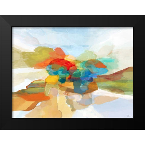 Fracture II Black Modern Wood Framed Art Print by Tienhaara, Michael