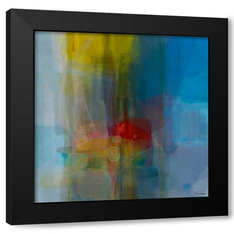 Galactic I Black Modern Wood Framed Art Print with Double Matting by Tienhaara, Michael