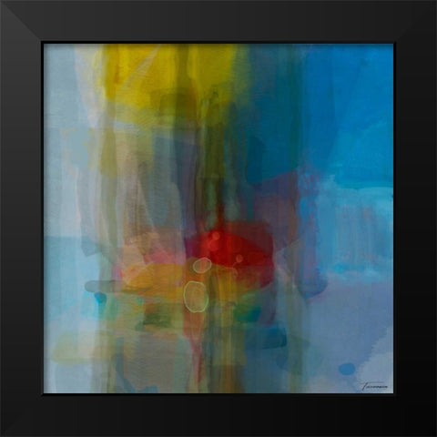 Galactic I Black Modern Wood Framed Art Print by Tienhaara, Michael