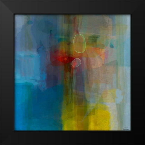 Galactic II Black Modern Wood Framed Art Print by Tienhaara, Michael