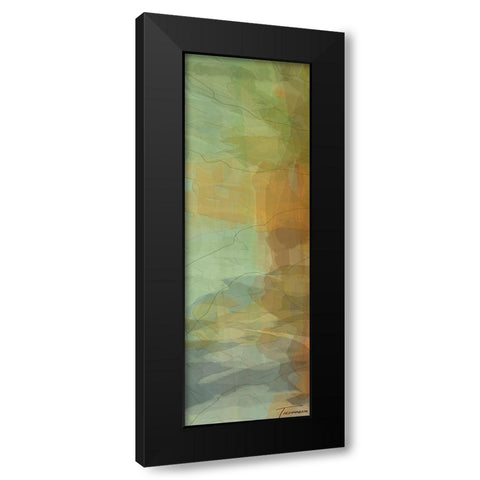 Passages Tryptic Left Black Modern Wood Framed Art Print by Tienhaara, Michael