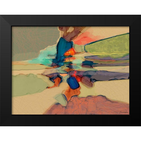 Progression III Black Modern Wood Framed Art Print by Tienhaara, Michael