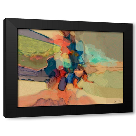 Progression IV Black Modern Wood Framed Art Print with Double Matting by Tienhaara, Michael