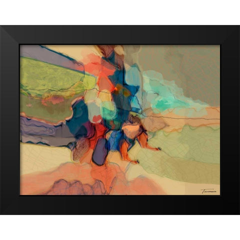 Progression IV Black Modern Wood Framed Art Print by Tienhaara, Michael