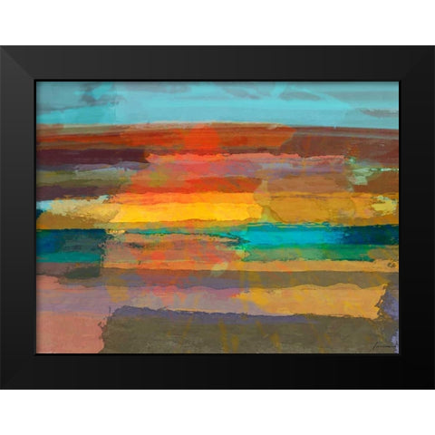 Solace I Black Modern Wood Framed Art Print by Tienhaara, Michael