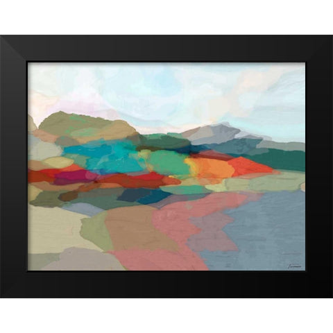 Strata I Black Modern Wood Framed Art Print by Tienhaara, Michael