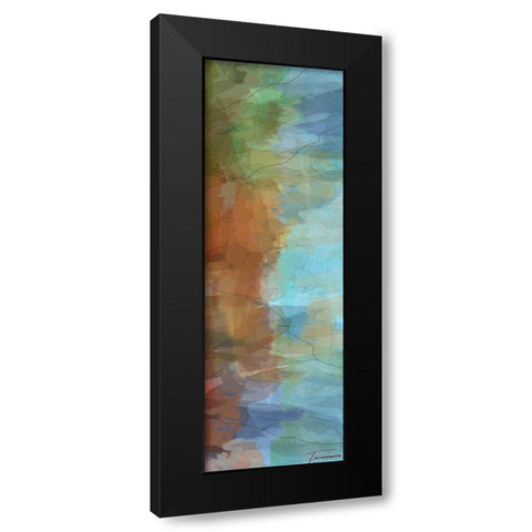 Tryptic Visions Right Black Modern Wood Framed Art Print by Tienhaara, Michael