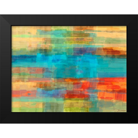 Variations I Black Modern Wood Framed Art Print by Tienhaara, Michael