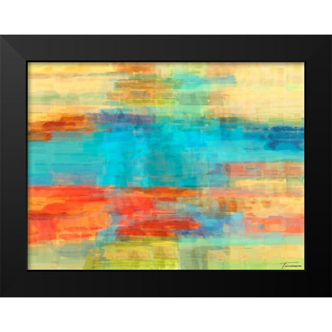 Variations II Black Modern Wood Framed Art Print by Tienhaara, Michael