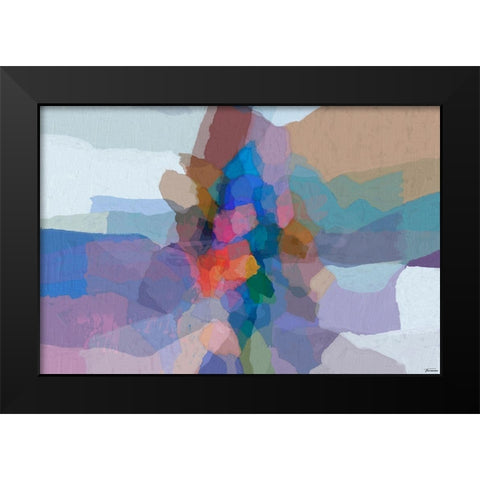 Cascading hues I Black Modern Wood Framed Art Print by Tienhaara, Michael
