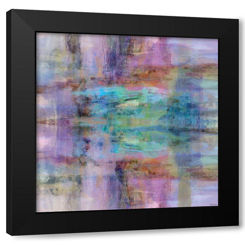 Chroma IV Black Modern Wood Framed Art Print with Double Matting by Tienhaara, Michael