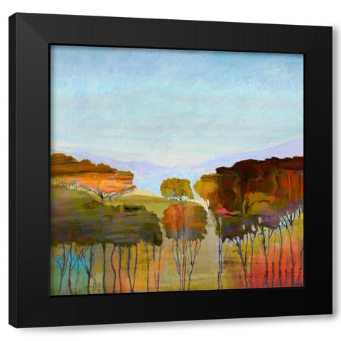 Harmony IV Black Modern Wood Framed Art Print with Double Matting by Tienhaara, Michael