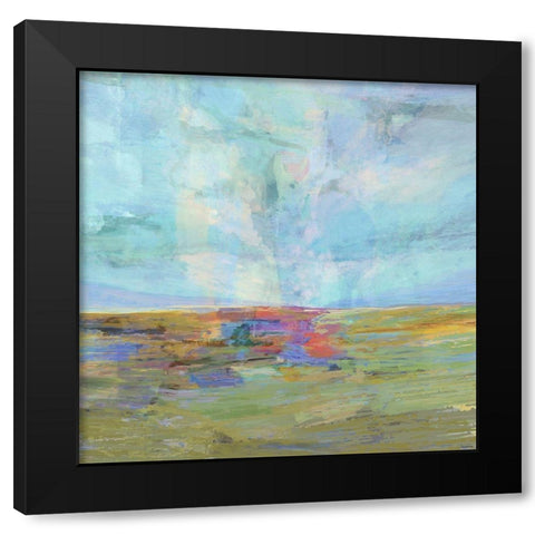 Inclusion II Black Modern Wood Framed Art Print with Double Matting by Tienhaara, Michael