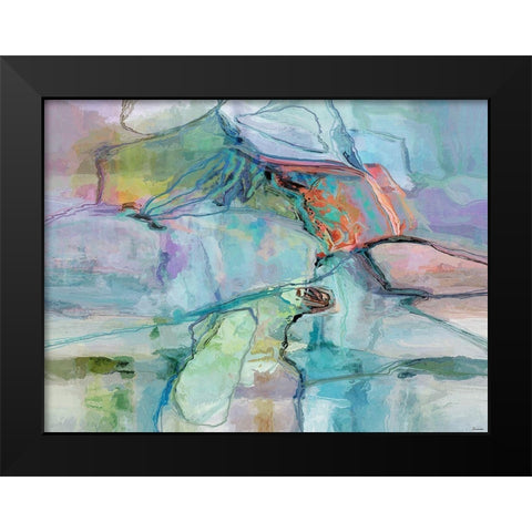 Movement I Black Modern Wood Framed Art Print by Tienhaara, Michael