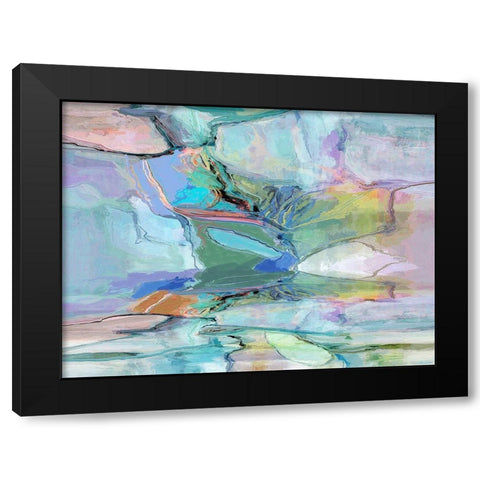 Movement II Black Modern Wood Framed Art Print with Double Matting by Tienhaara, Michael
