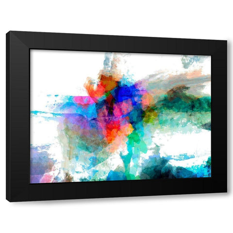 Spatial IV Black Modern Wood Framed Art Print with Double Matting by Tienhaara, Michael