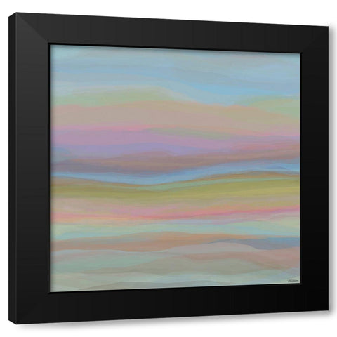 Contours VI Black Modern Wood Framed Art Print with Double Matting by Tienhaara, Michael