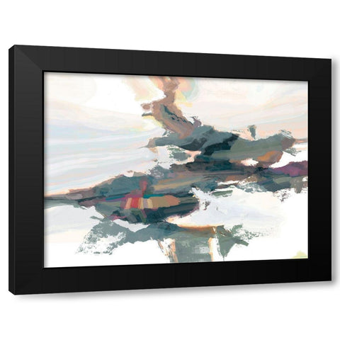 Textures II Black Modern Wood Framed Art Print by Tienhaara, Michael