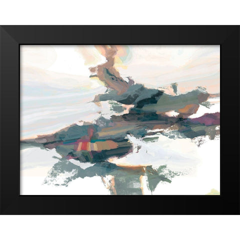 Textures II Black Modern Wood Framed Art Print by Tienhaara, Michael