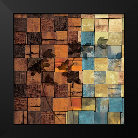 Segments II Black Modern Wood Framed Art Print by Wells, Marcia