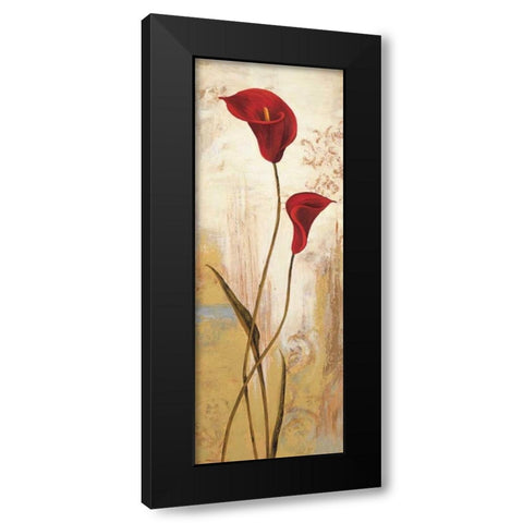 Panneau calla Black Modern Wood Framed Art Print with Double Matting by Besson, Nathalie