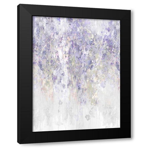 Cascade Lavender Black Modern Wood Framed Art Print with Double Matting by Robbins, Nikki