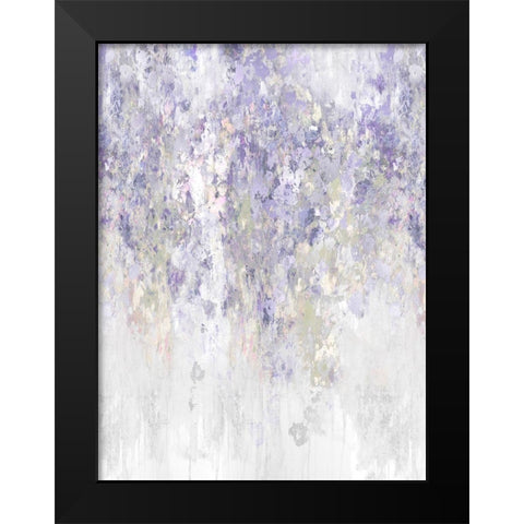 Cascade Lavender Black Modern Wood Framed Art Print by Robbins, Nikki