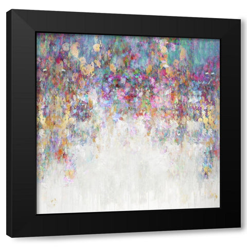 Cascading I Black Modern Wood Framed Art Print with Double Matting by Robbins, Nikki