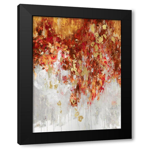 Cascading Fall II Black Modern Wood Framed Art Print with Double Matting by Robbins, Nikki