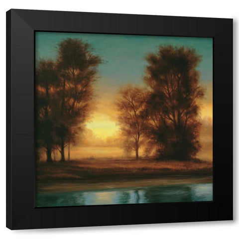 Twilight I Black Modern Wood Framed Art Print with Double Matting by Thomas, Neil
