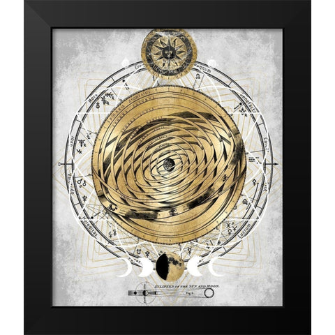 Zodiac Sphere I Black Modern Wood Framed Art Print by Jeffries, Oliver