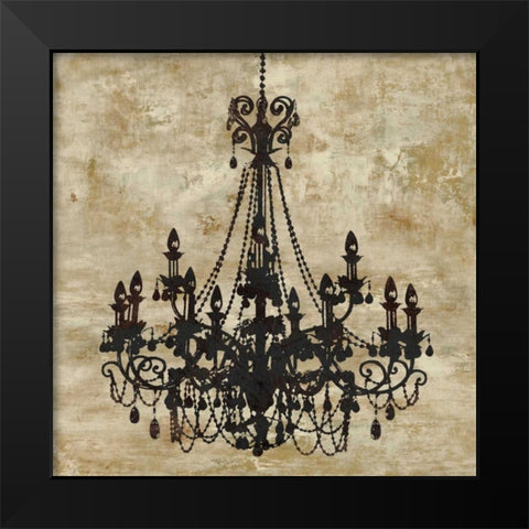 Chandelier I Black Modern Wood Framed Art Print by Jeffries, Oliver