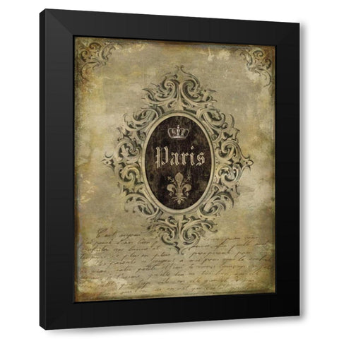 Paris Classique I Black Modern Wood Framed Art Print by Jeffries, Oliver