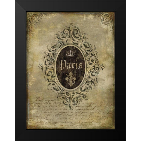 Paris Classique I Black Modern Wood Framed Art Print by Jeffries, Oliver