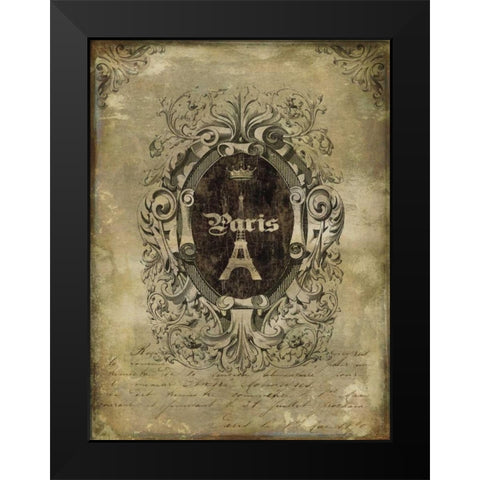 Paris Classique II Black Modern Wood Framed Art Print by Jeffries, Oliver