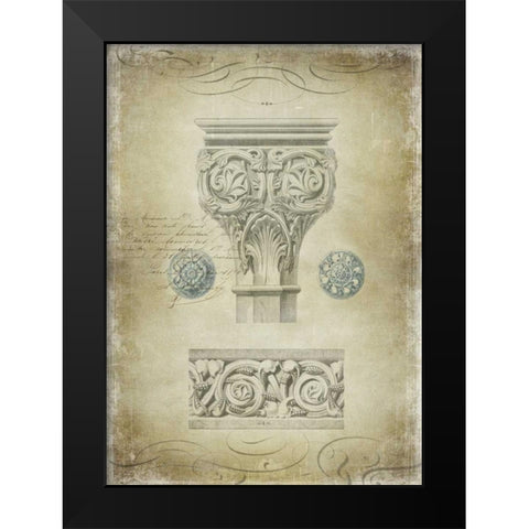 Ornamental I Black Modern Wood Framed Art Print by Jeffries, Oliver