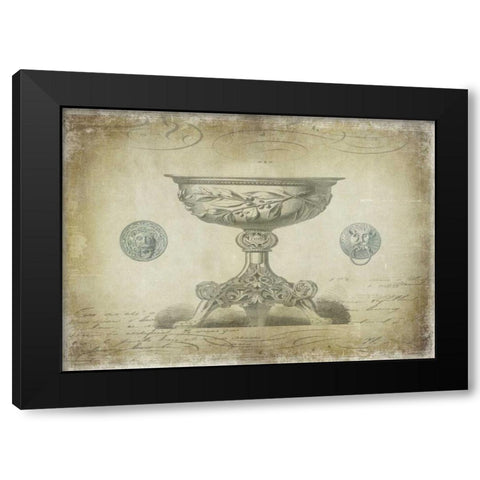 Ornamental III Black Modern Wood Framed Art Print with Double Matting by Jeffries, Oliver