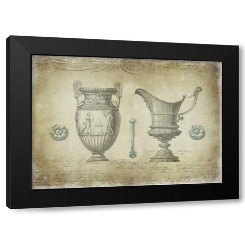 Ornamental IV Black Modern Wood Framed Art Print with Double Matting by Jeffries, Oliver