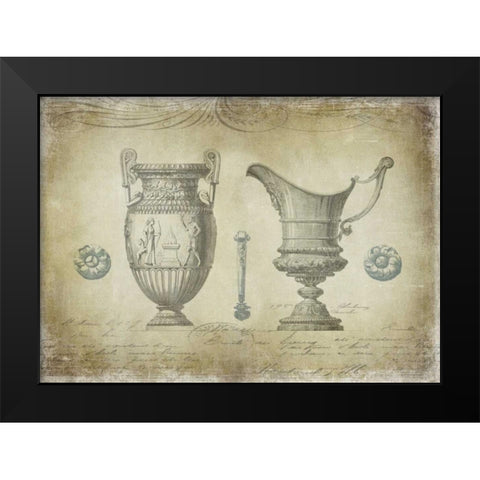 Ornamental IV Black Modern Wood Framed Art Print by Jeffries, Oliver