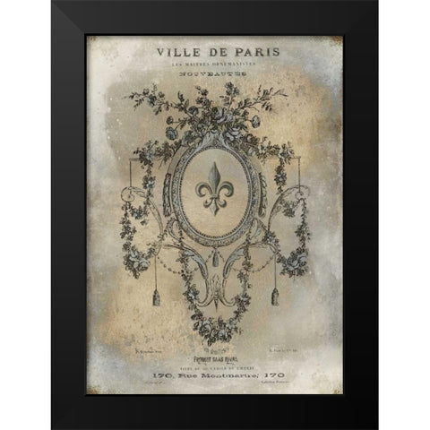Ville de Paris Black Modern Wood Framed Art Print by Jeffries, Oliver