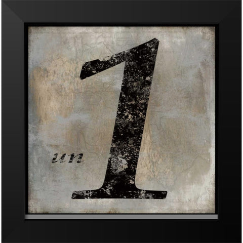 un Black Modern Wood Framed Art Print by Jeffries, Oliver
