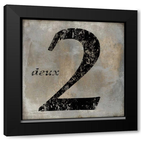 deux Black Modern Wood Framed Art Print with Double Matting by Jeffries, Oliver