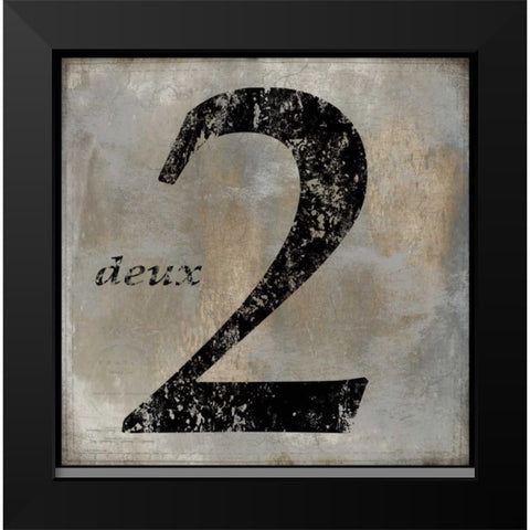 deux Black Modern Wood Framed Art Print by Jeffries, Oliver