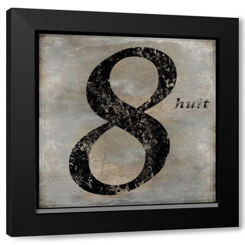 huit Black Modern Wood Framed Art Print by Jeffries, Oliver