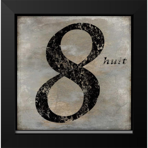 huit Black Modern Wood Framed Art Print by Jeffries, Oliver