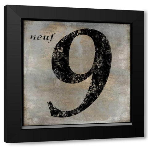 neuf Black Modern Wood Framed Art Print by Jeffries, Oliver