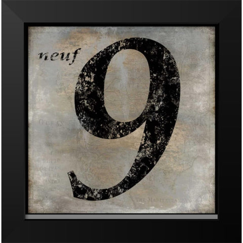 neuf Black Modern Wood Framed Art Print by Jeffries, Oliver