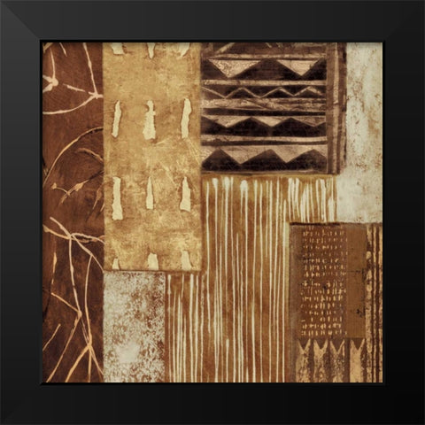 Naturally I Black Modern Wood Framed Art Print by Perry, Olivia