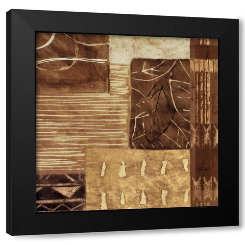 Naturally II Black Modern Wood Framed Art Print by Perry, Olivia