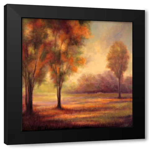 Ethereal II Black Modern Wood Framed Art Print with Double Matting by Shaw, Olivia